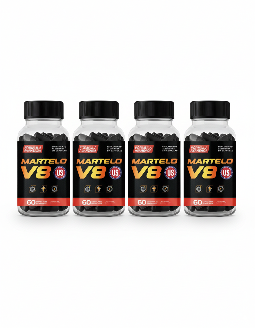 4 Frascos Martelo V8